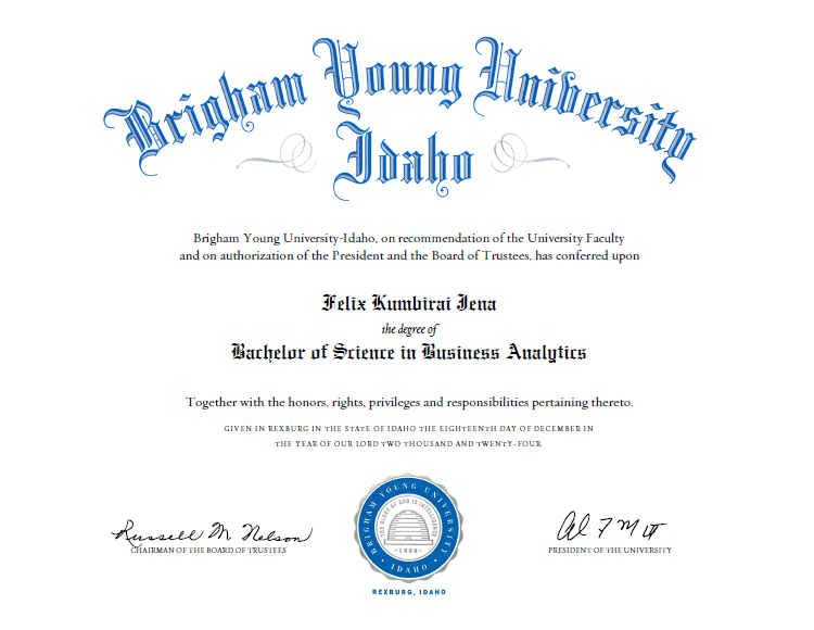 BYU-I Degree